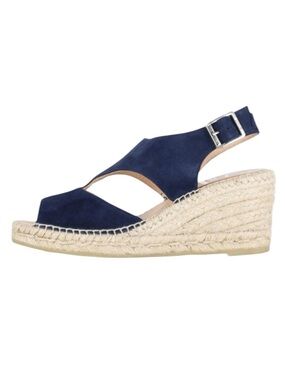 Kanna Ania Navy Blue Spain Suede Espadrille Sandals Size UK 35, US 5
G